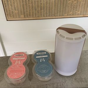 Rose Gold Scentsy Go w pods (1 pink haze, 2 luna)